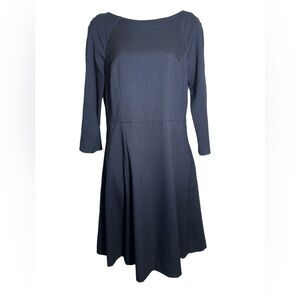 H‎ & M dress size 12 navy blue career or multi-occasion long sleeves dress 💙💙